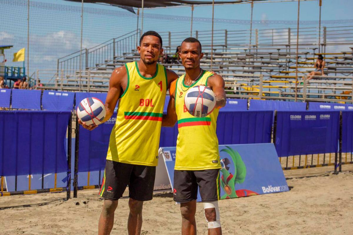 La dupla bolivarense compuesta por Esneider Rivas y Sebastián Denis.