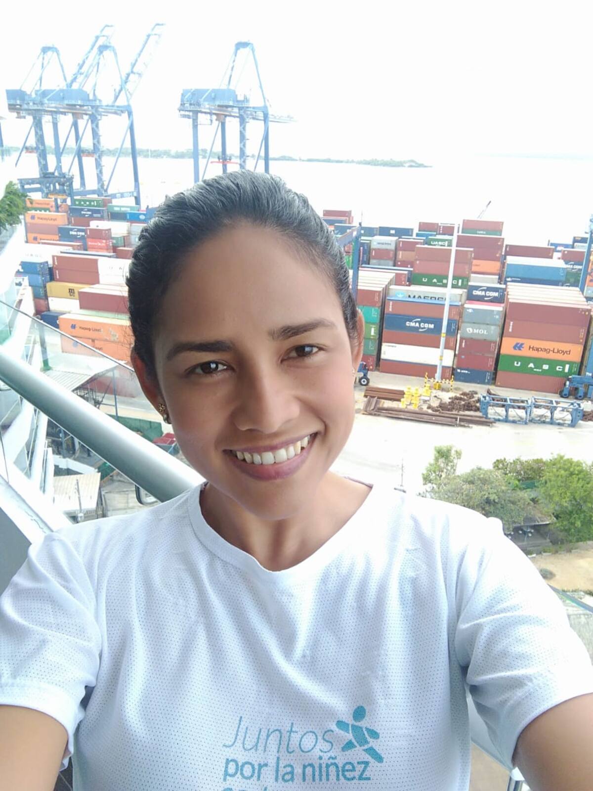 Xenia Lung Peña, una de las participantes en la carrera de hoy. Cortesía