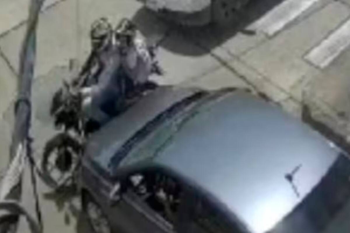 Carro arrolló una moto en la que iba una niña, la conductora se fugó