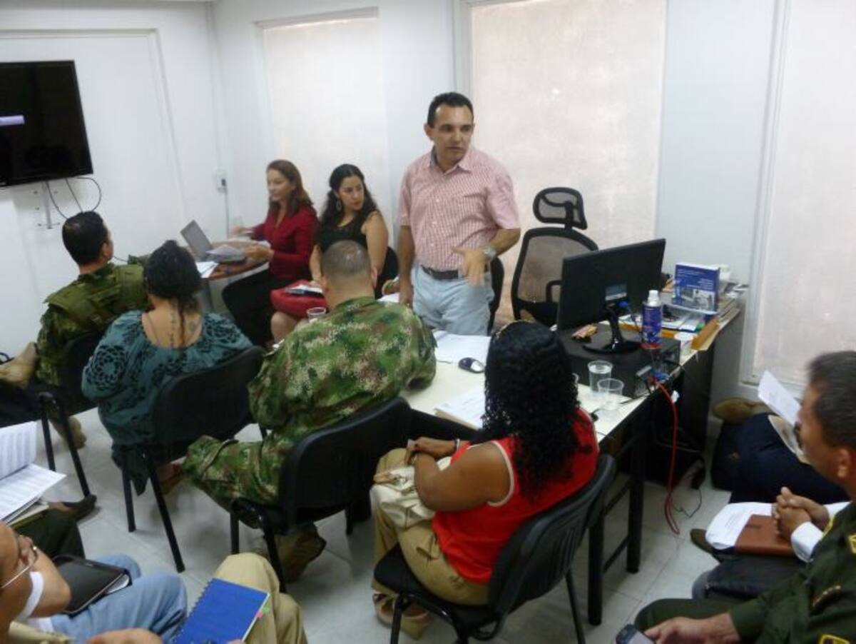 La reunión del comité Operativo Local de Restitución y Formalización de Tierras, fue encabezada por Álvaro Tapia Castelli, director de la Unidad de Restitución de Tierras, Dirección Territorial Bolívar FOTO CORTESIA