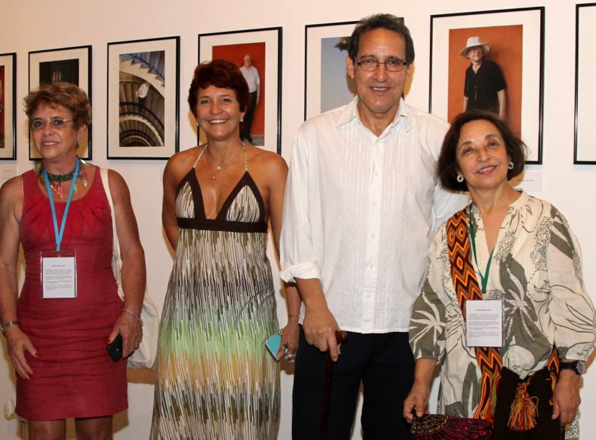 María Elsa Gutiérrez, Patricia Giraldo, Francisco Pinaud y Pilar Tafur.