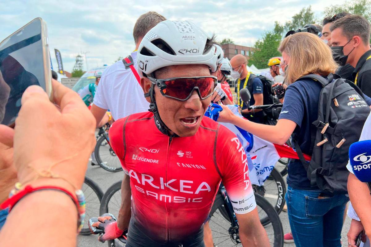 Daniel Felipe Martínez y Nairo Quintana están en el top 20 del Tour