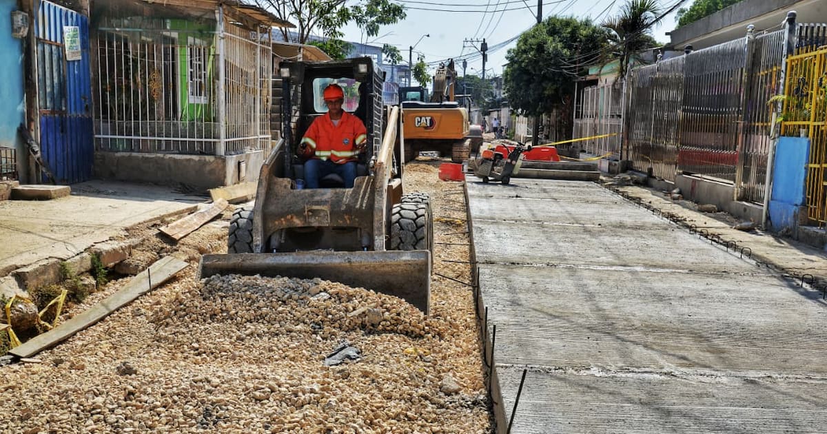 District began new paving in El Pozón: this is the sector benefited