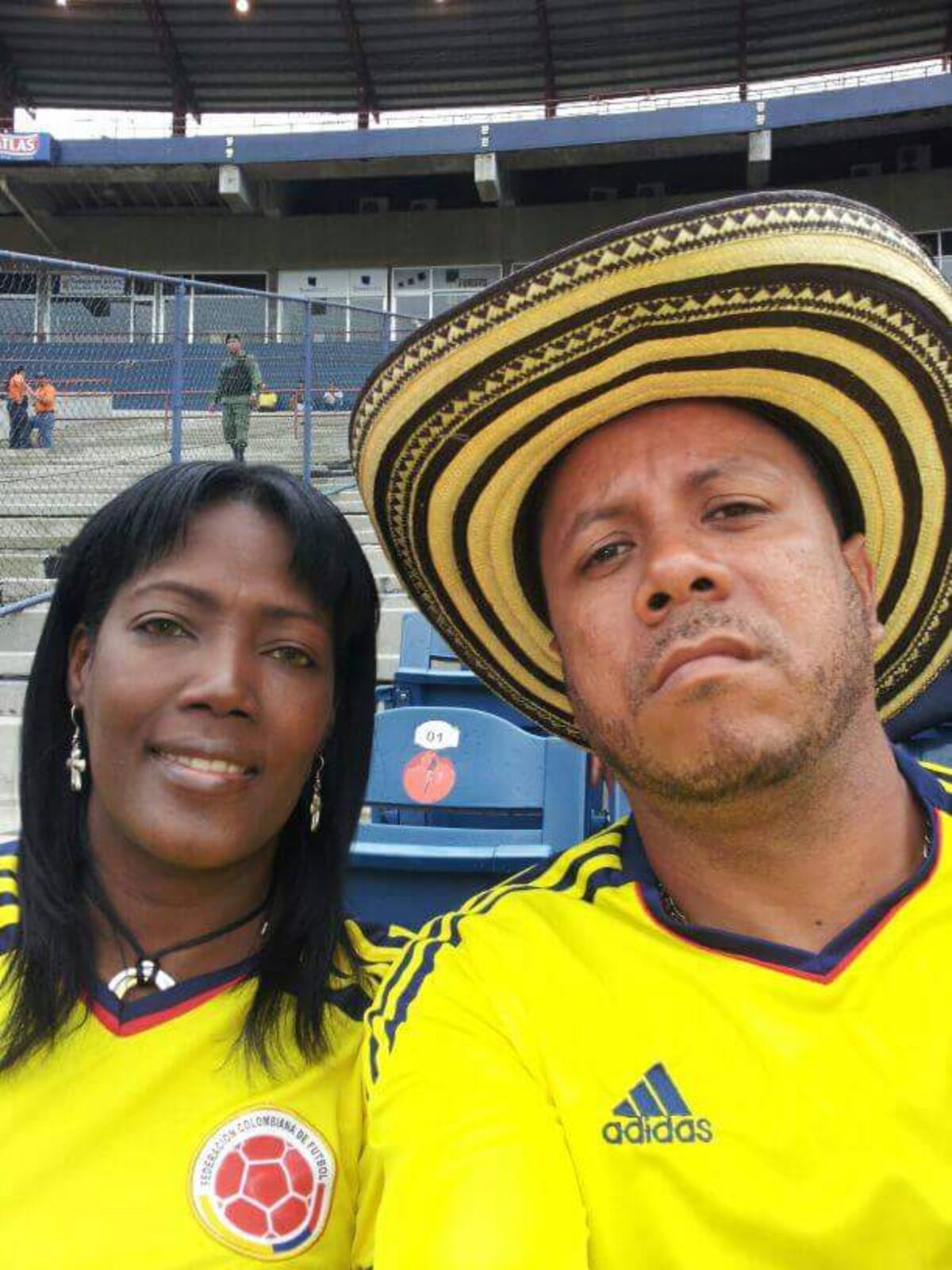 Andy y su esposa Nubia Machado.