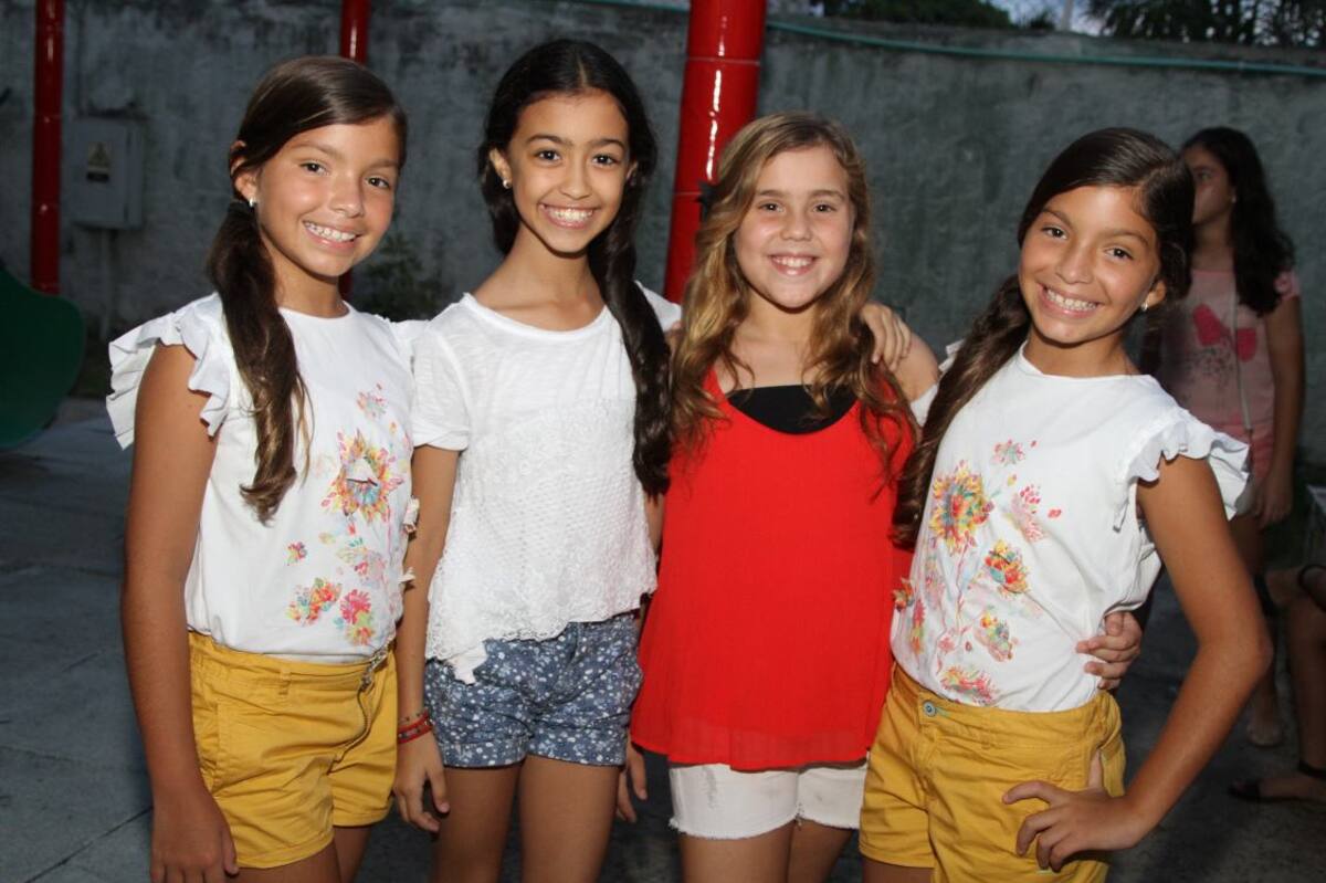 Sofía Rojas, Angie Severiche, Sarah González e Isabella Rojas.