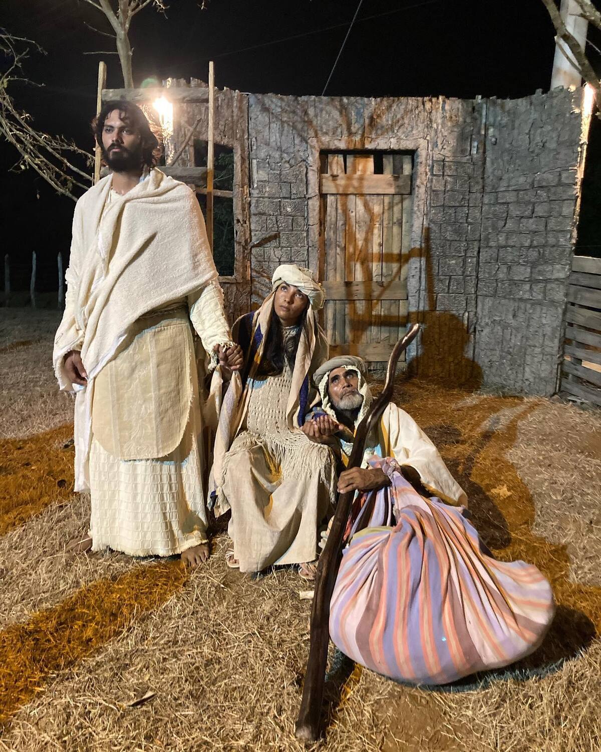 Escena de María, José y Jesús. // Nidia Serrano