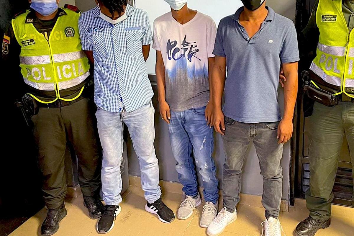 Policía reportó la captura tres presuntos extorsionistas en Barranquilla
