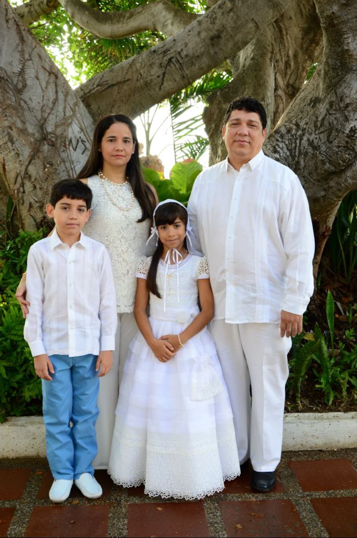 Diego Salcedo, Claudia Colón Cárdenas, Natalia Salcedo Colón y Francisco Salcedo Ramos. CORTESÍA