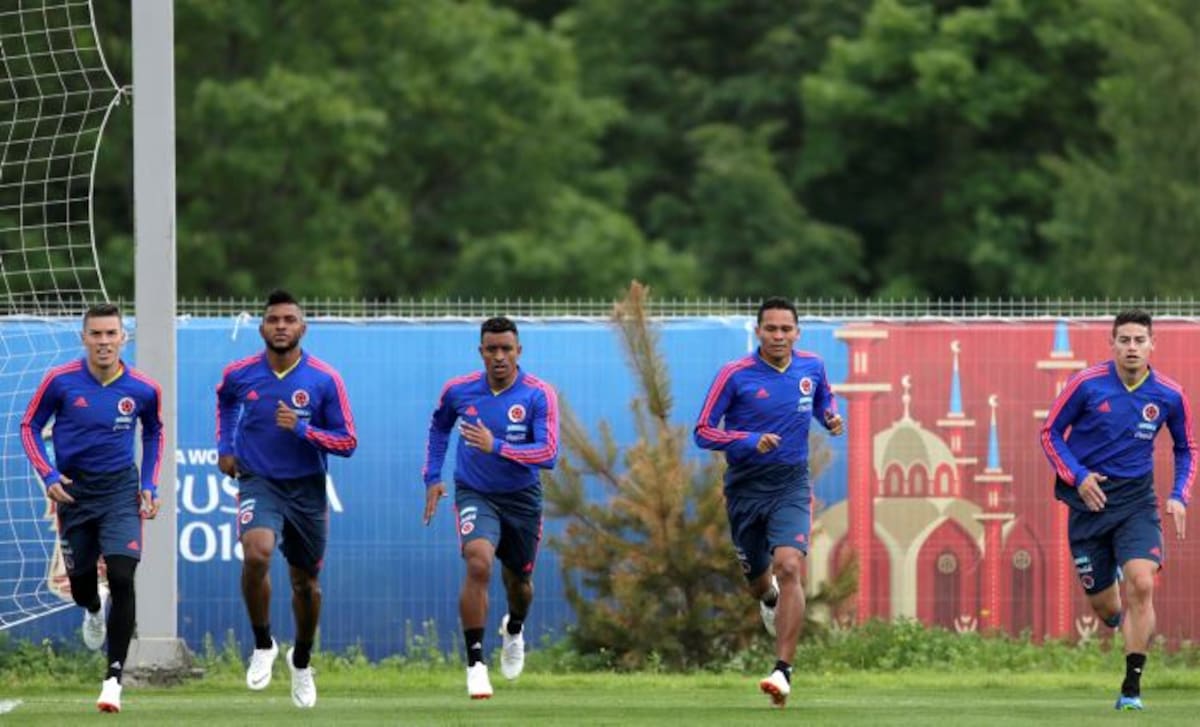 Farid Díaz integró la nómina de la Selección Colombia en Rusia. EFE Julio Muñoz