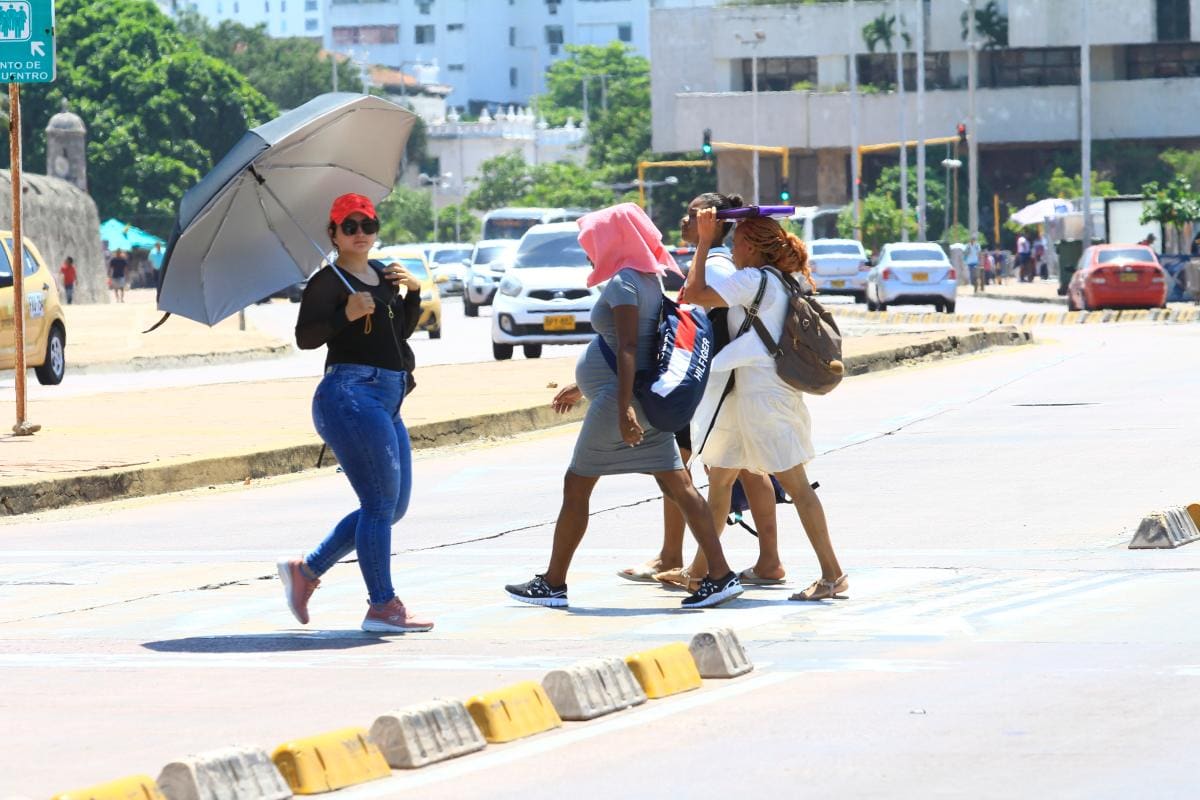 Los calores han estado terribles estos días en Cartagena, especialmente hoy miércoles.