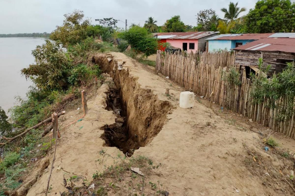 La erosión podría arrasar con el corregimiento Tenche