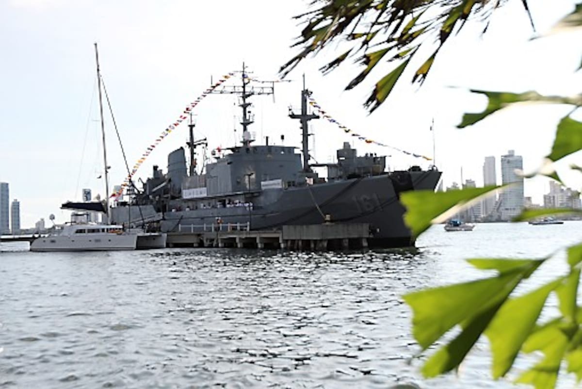 El ARC Cartagena navegará por el mar caribe colombiano. FOTOS: AROLDO MESTRE - EL UNIVERSAL