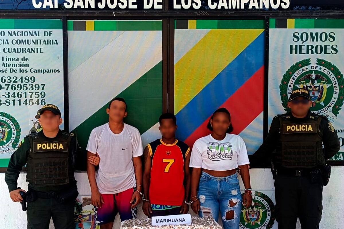 Vendían marihuana en San José de Los Campanos: caen en flagrancia