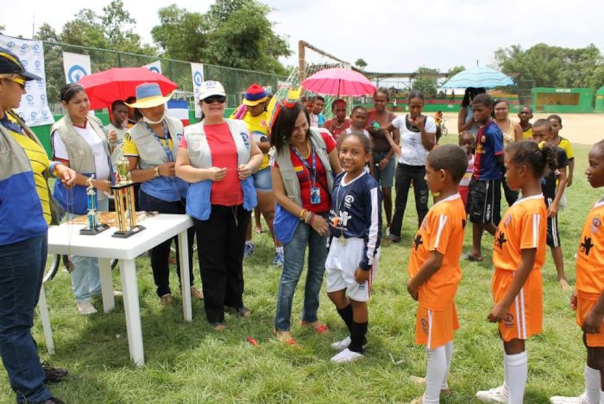 Al finalizar el Mundialito, la Fundación Plan entregó medallas a todos los participantes. cortesía