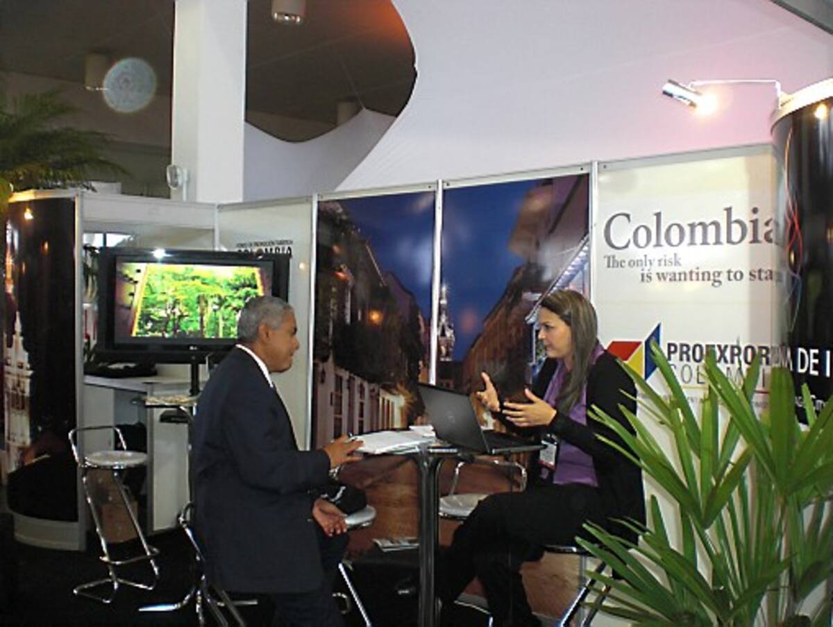 Paola Mordecai Fernández, directora de Mercadeo de la Corporación Turismo Cartagena de Indias estuvo al frente del estand de Cartagena en Brasil. CORTESÍA