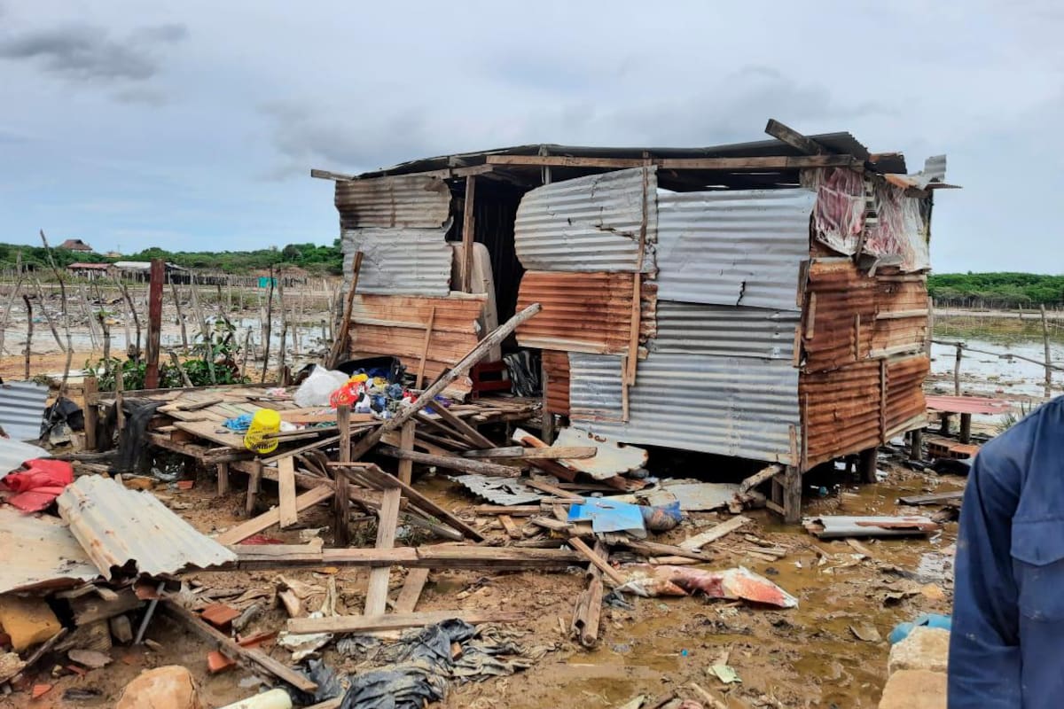 Más de 70 viviendas afectadas por las lluvias en Ararca