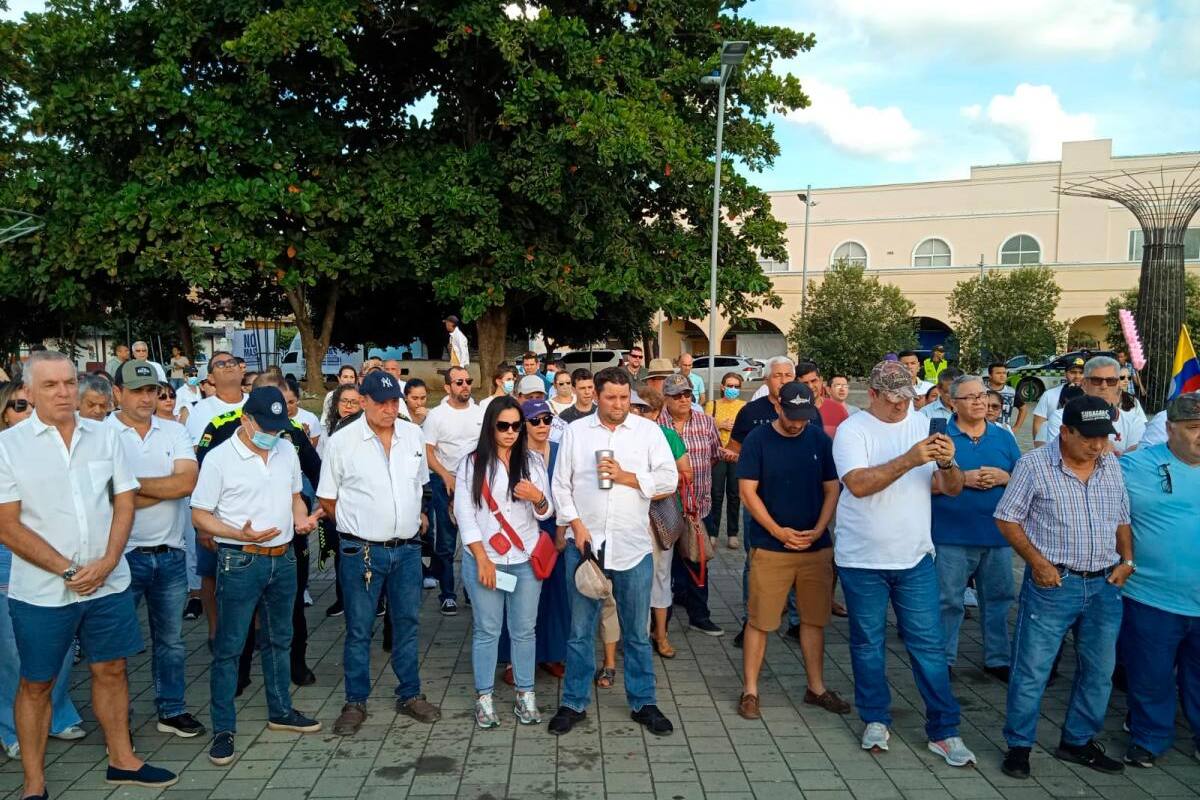 Con plantón, piden la liberación del empresario Salim Haddad
