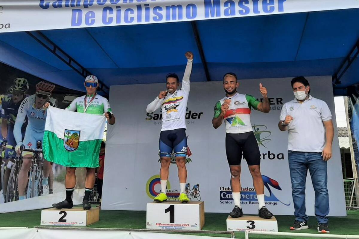 Sincelejano Leandro Rodríguez, bronce en Nacionales de Ciclismo Senior Máster