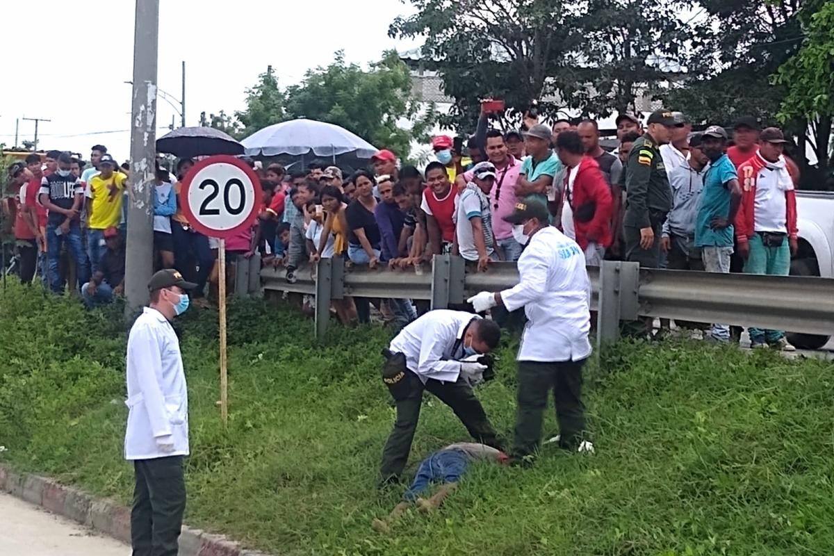 Baleado, caminó varios pasos y cayó muerto cerca al “Sombrero Vueltiao"