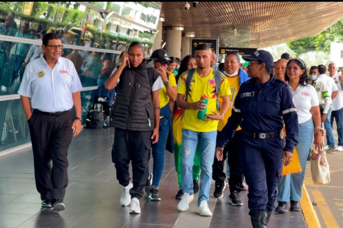 Galería: Así fue la llegada de Mary José Álvarez a Cartagena