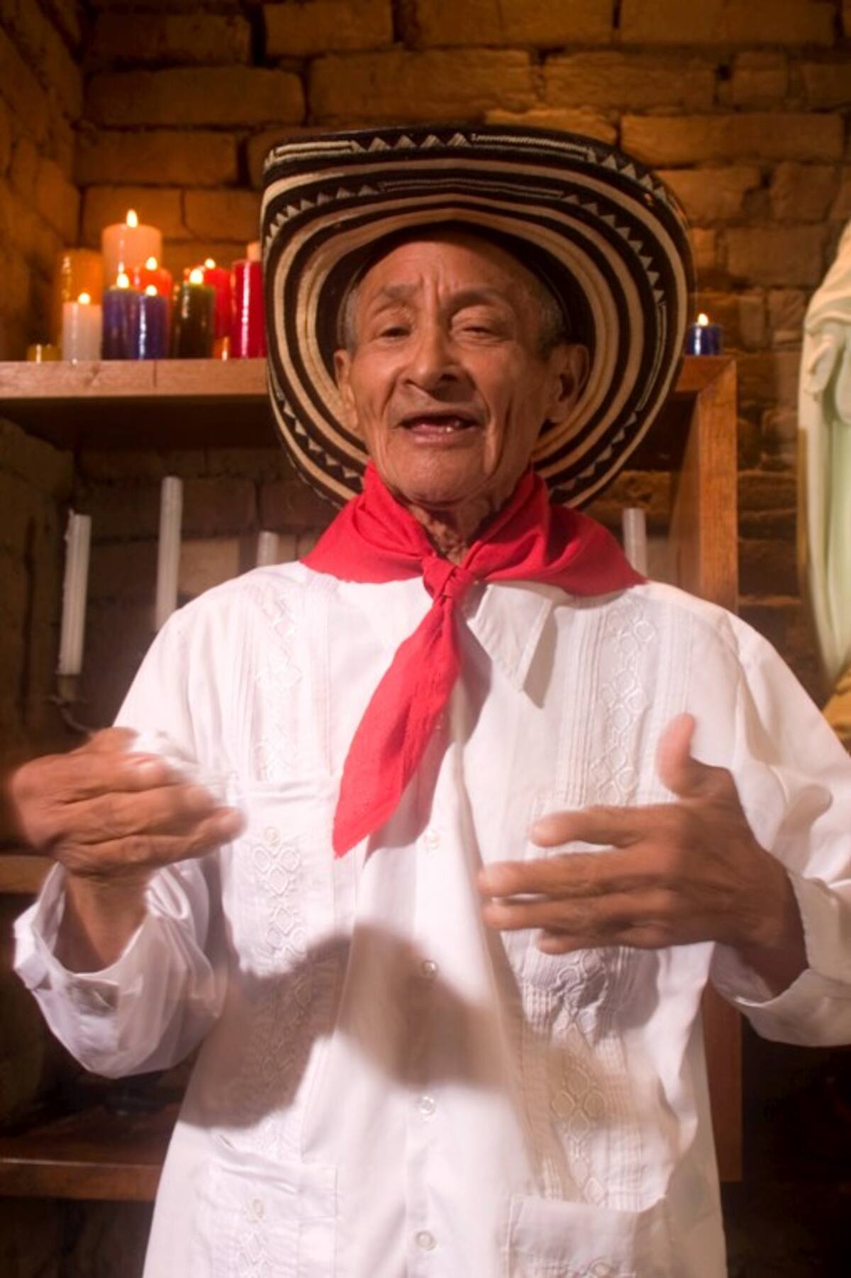 El gaitero Juan Chuchita Fernández. CORTESÍA