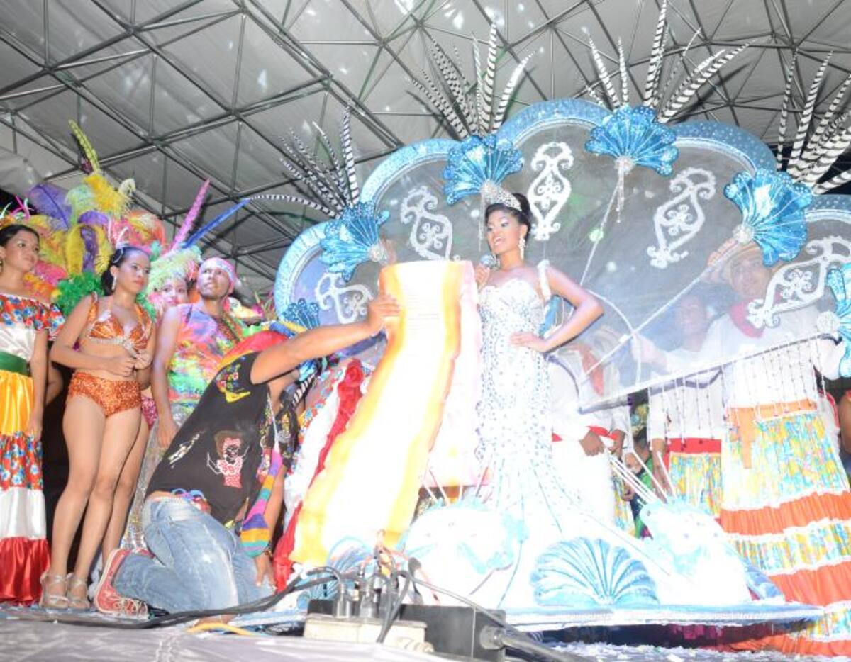 La reina Central del Carnaval, Daniela Cabarcas Monterroza. El Universal - Sincelejo