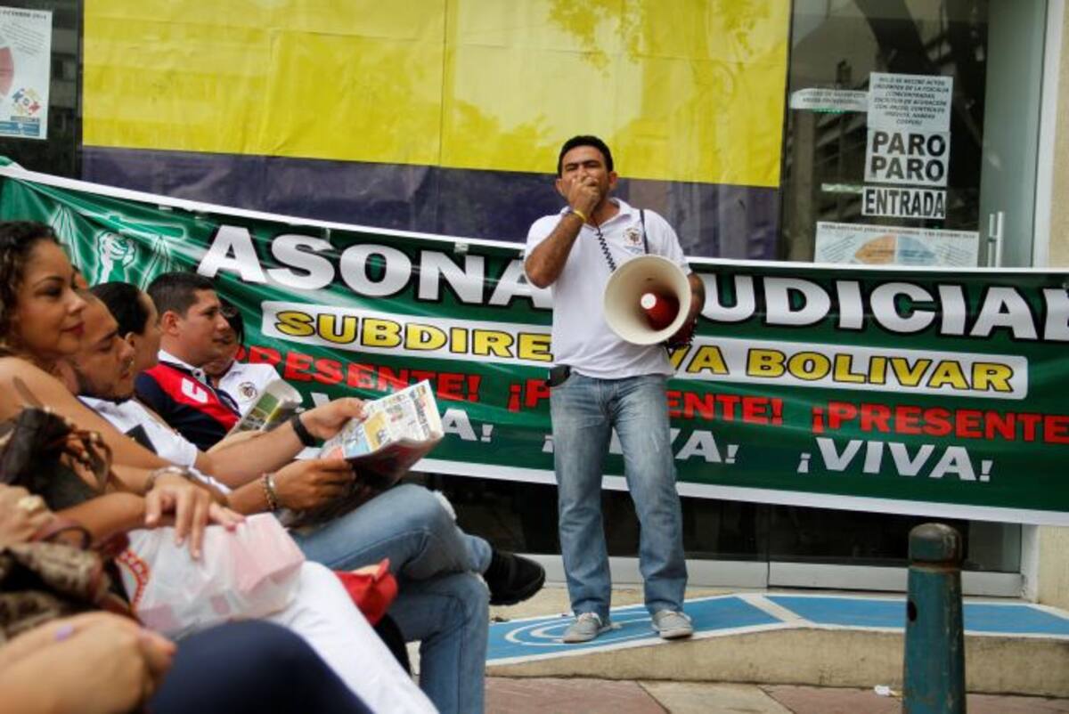 La nueva medida del paro consiste en no atender tutelas de salud ni procedimientos de capturas. AROLDO MESTRE - EL UNIVERSAL