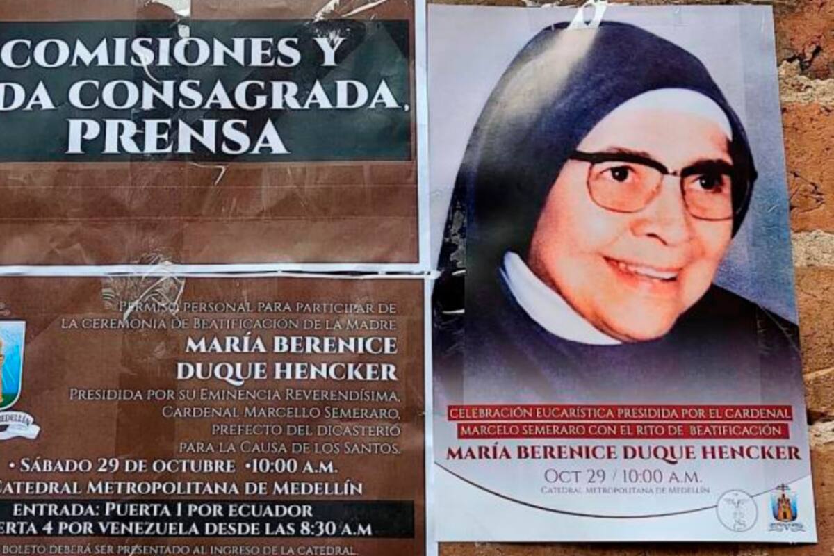 Madre María Berenice Duque fue beatificada en Medellín