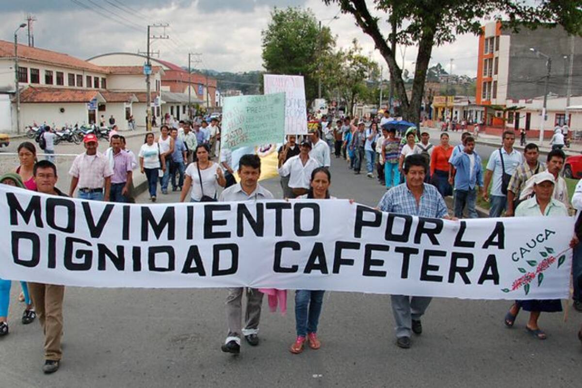Movimiento Dignidad Cafetera por Colombia. COLPRENSA