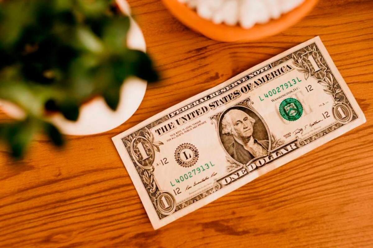 Dólar abrió el lunes con su nivel más bajo en los últimos 13 meses