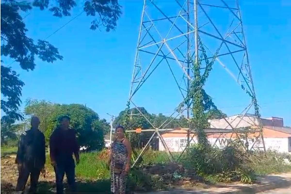“Nos puede caer encima y causar una tragedia”: pánico por una torre eléctrica
