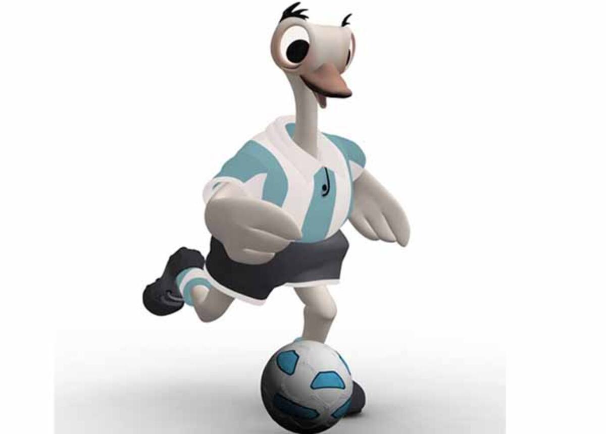 Los argentinos escogieron a un ñandú, al que llamaron Suri, para representar la Copa América de 2011.