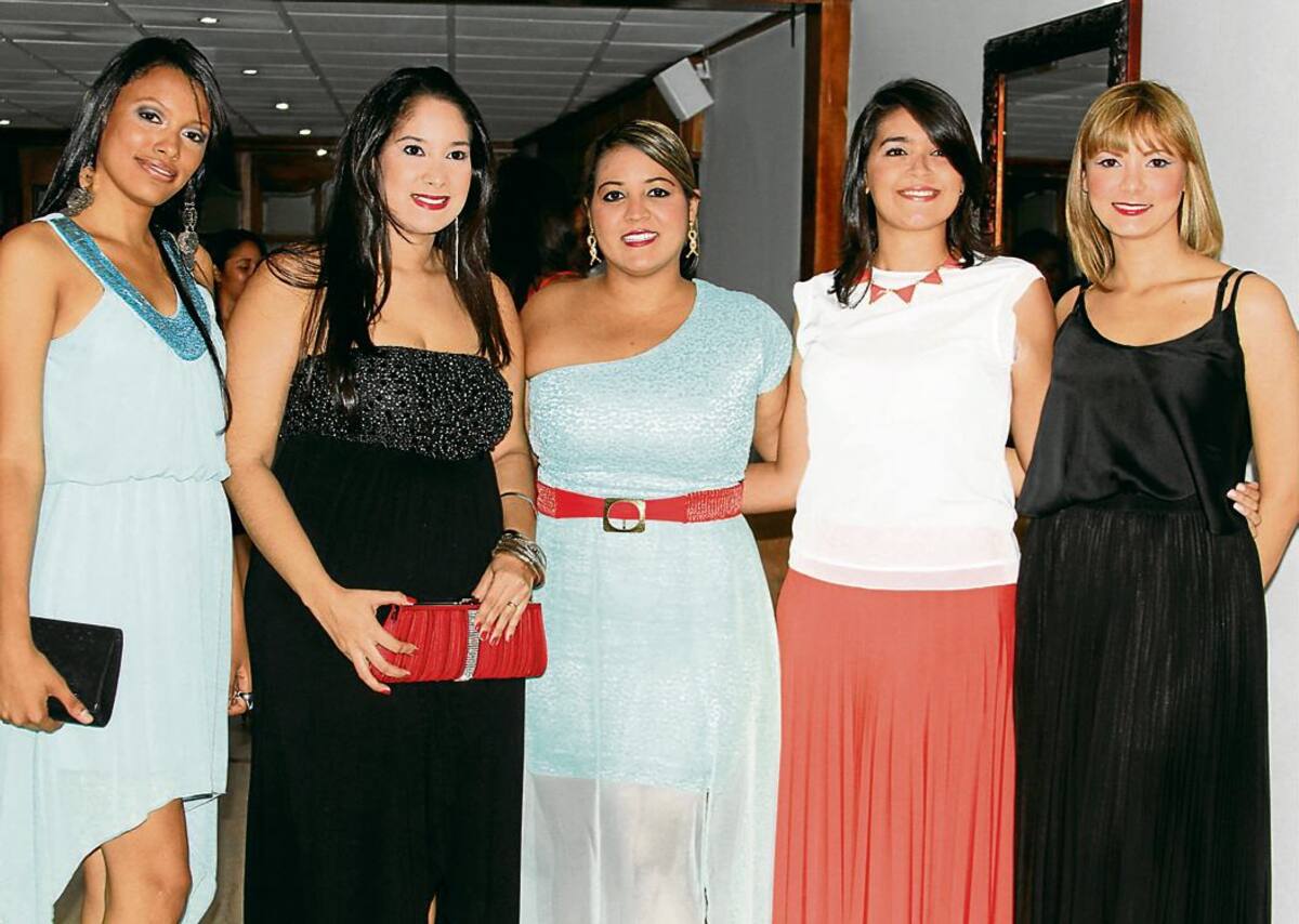 Zareth Castaño, Carmen Wilches, Melissa Díaz, Laura Mantilla y Daniela Martínez. Maruja Parra /El Universal/