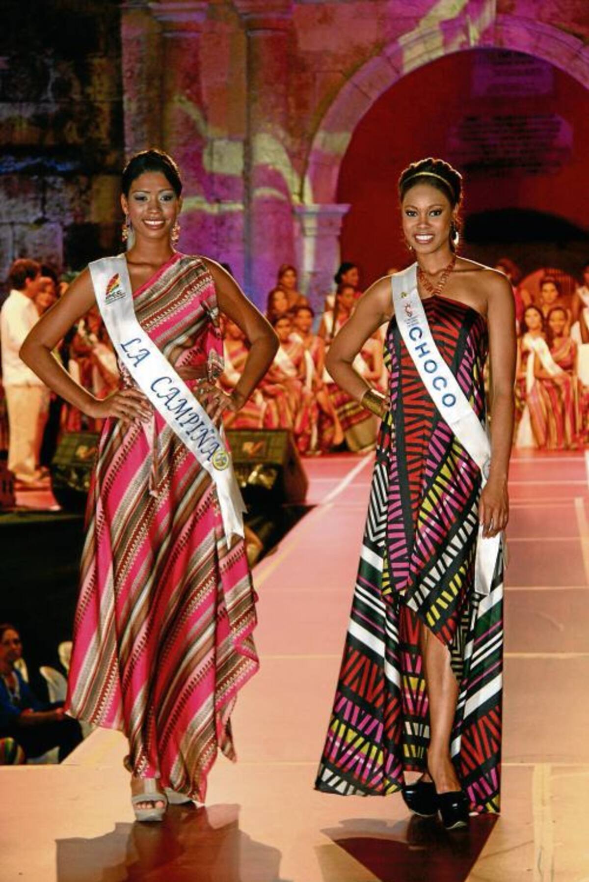 Luis Fernanda Puerta, de La Campiña; y Yohana Asprilla, de Chocó.