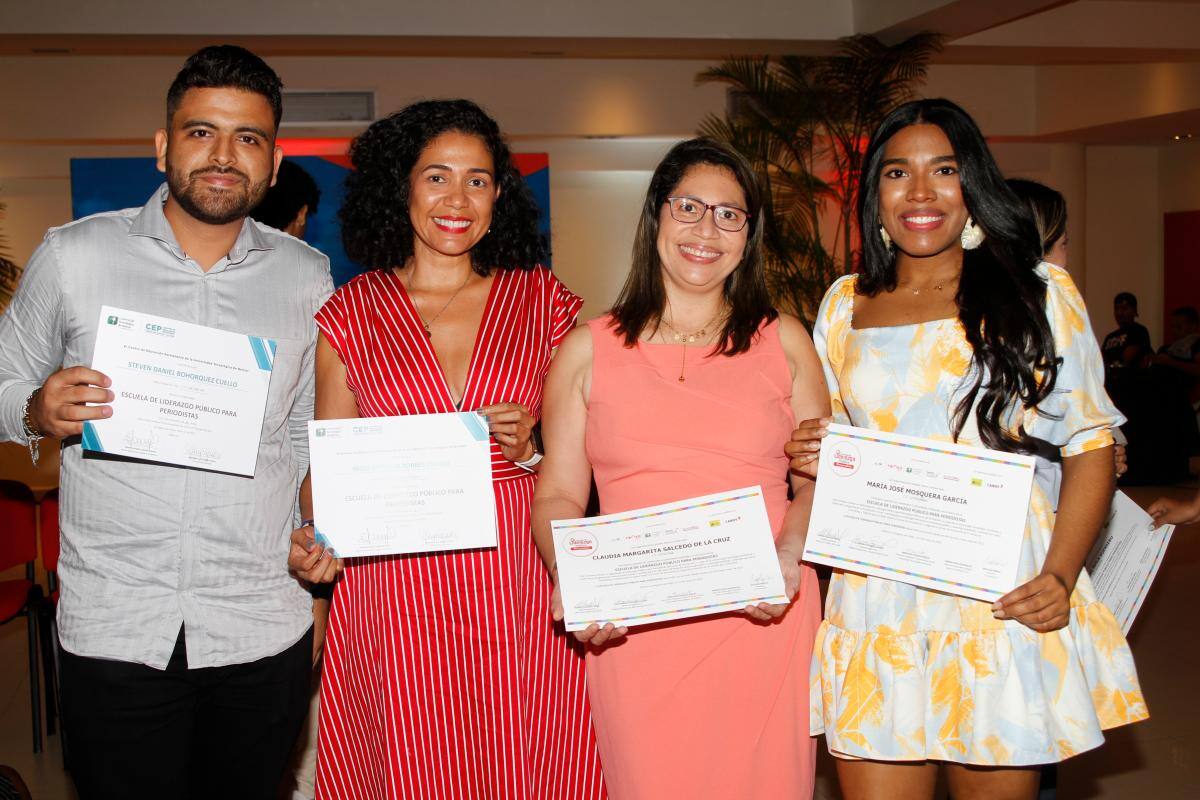 Steven Bohórquez, Yazid Torres, Claudia Salcedo y María José Mosquera. //Fotos: Óscar Díaz – El Universal.