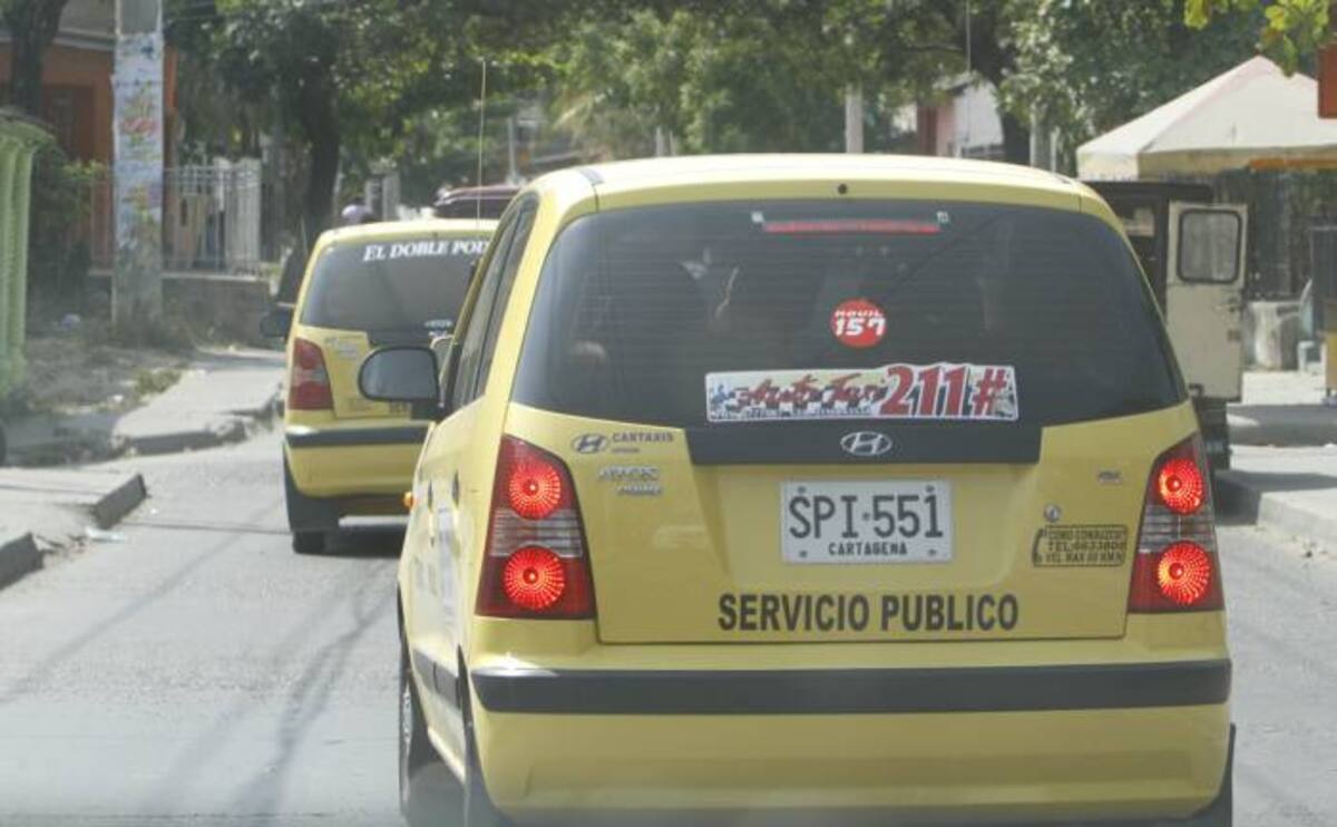 Según el Administrativo de Tránsito y Transporte (DATT), en Cartagena ruedan 5.587 taxis. JULIO CASTAÑO BELTRÁN - EL UNIVERSAL