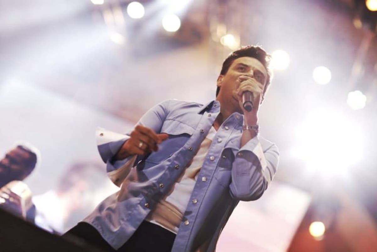 Silvestre Dangond se las lució con su impecable presentación. CORTESÍA