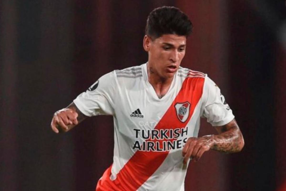 Jorge Carrascal celebró el título de Argentina con River Plate