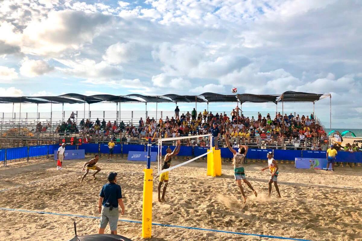 Bolívar logra oro en voleibol playa masculino