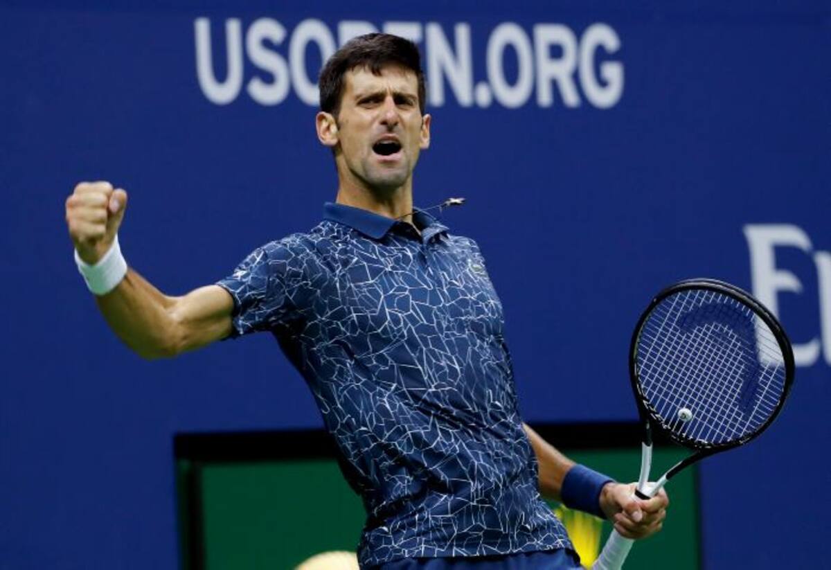 Novak Djokovic, de Serbia, reacciona después de romper el saque de Juan Martin del Potro, de Argentina, durante la final masculina del torneo abierto de tenis de Estados Unidos. AP Adam Hunger