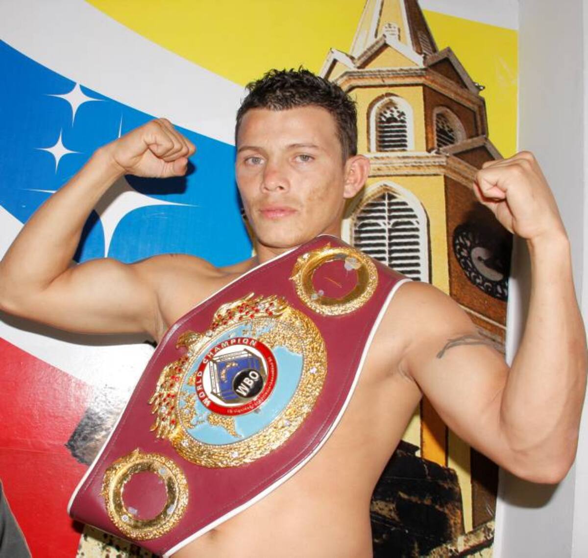 Oscar Escandón, boxeador tolimense. Zenia Valdelamar