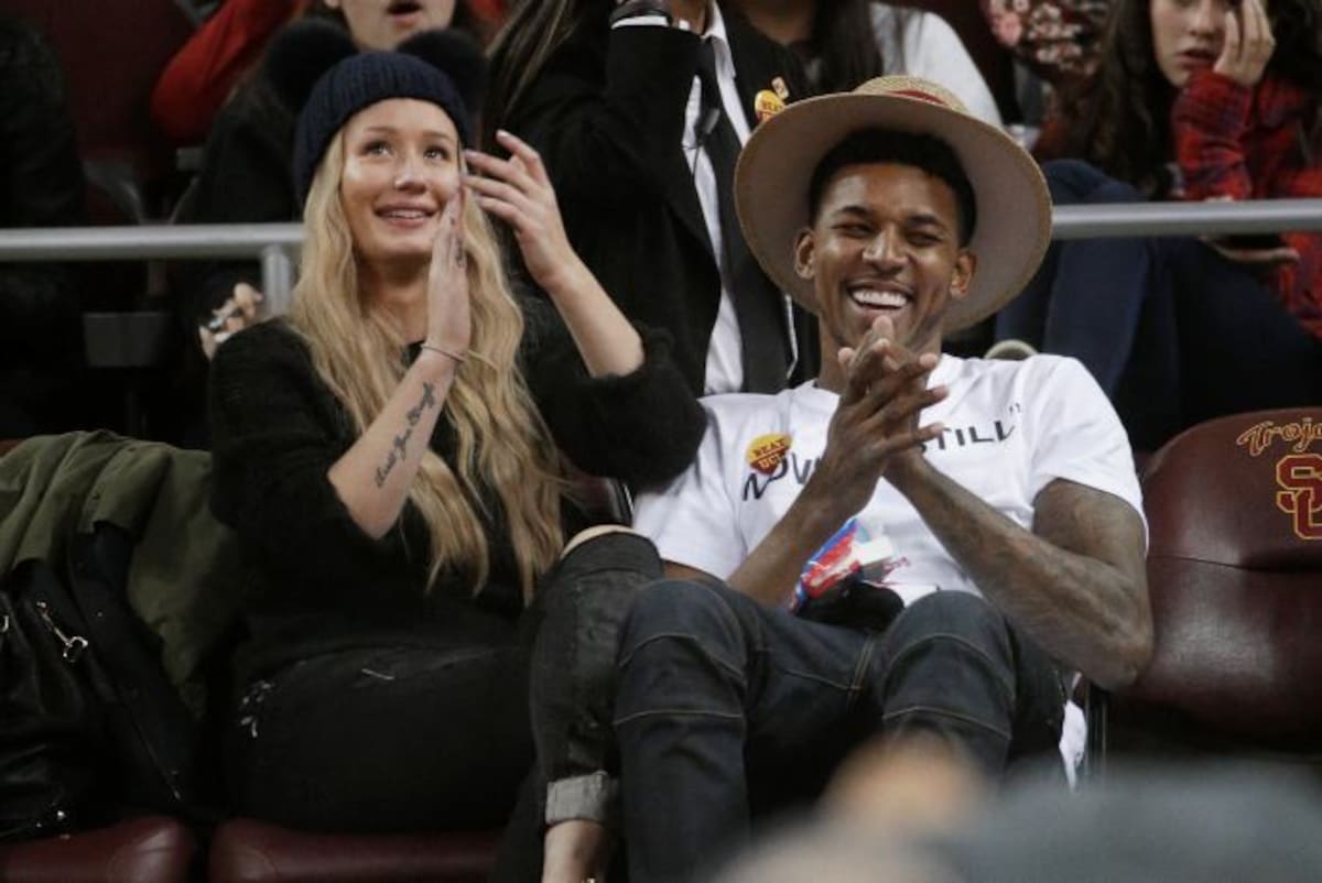 Iggy Azalea y Nick Young. AP Jae C. Hong
