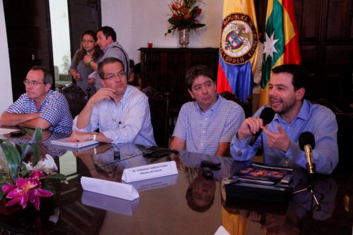 Carlos Fernando Galán, Alto Consejero Presidencial para la Transparencia, hizo importantes anuncios ayer en la Comisión de Transparencia, en la Alcaldía de Cartagena. Dagoberto Cabarcas