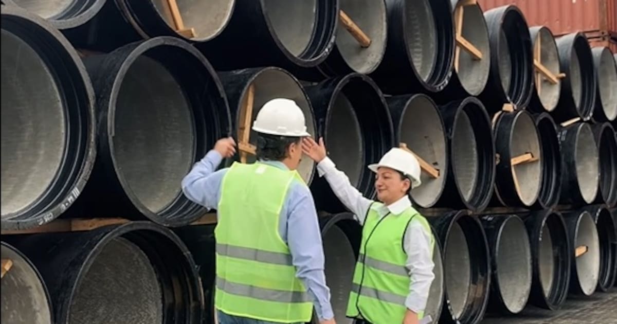 Acuacar recibe nuevas tuberías para ampliar la capacidad de distribución de agua potable en Cartagena