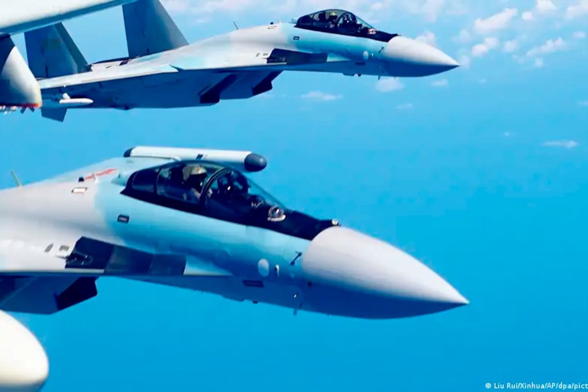 ¡Tensión! Veinte aviones chinos cruzan línea del Estrecho de Taiwán