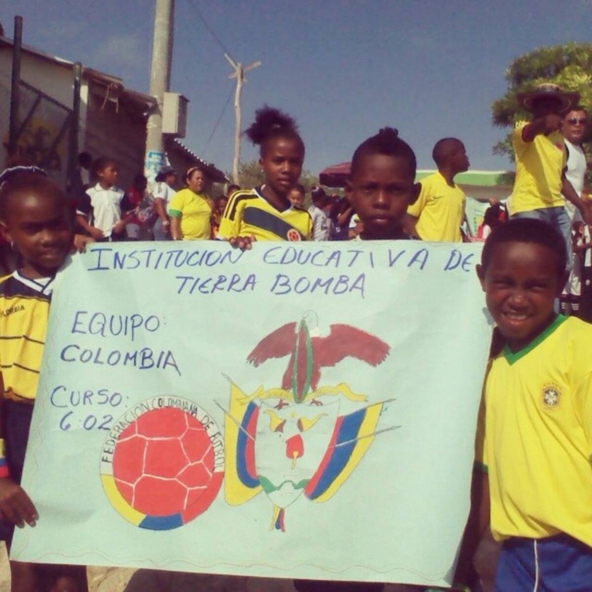 Torneo de intercursos de fútbol en Tierrabomba Cortesía
