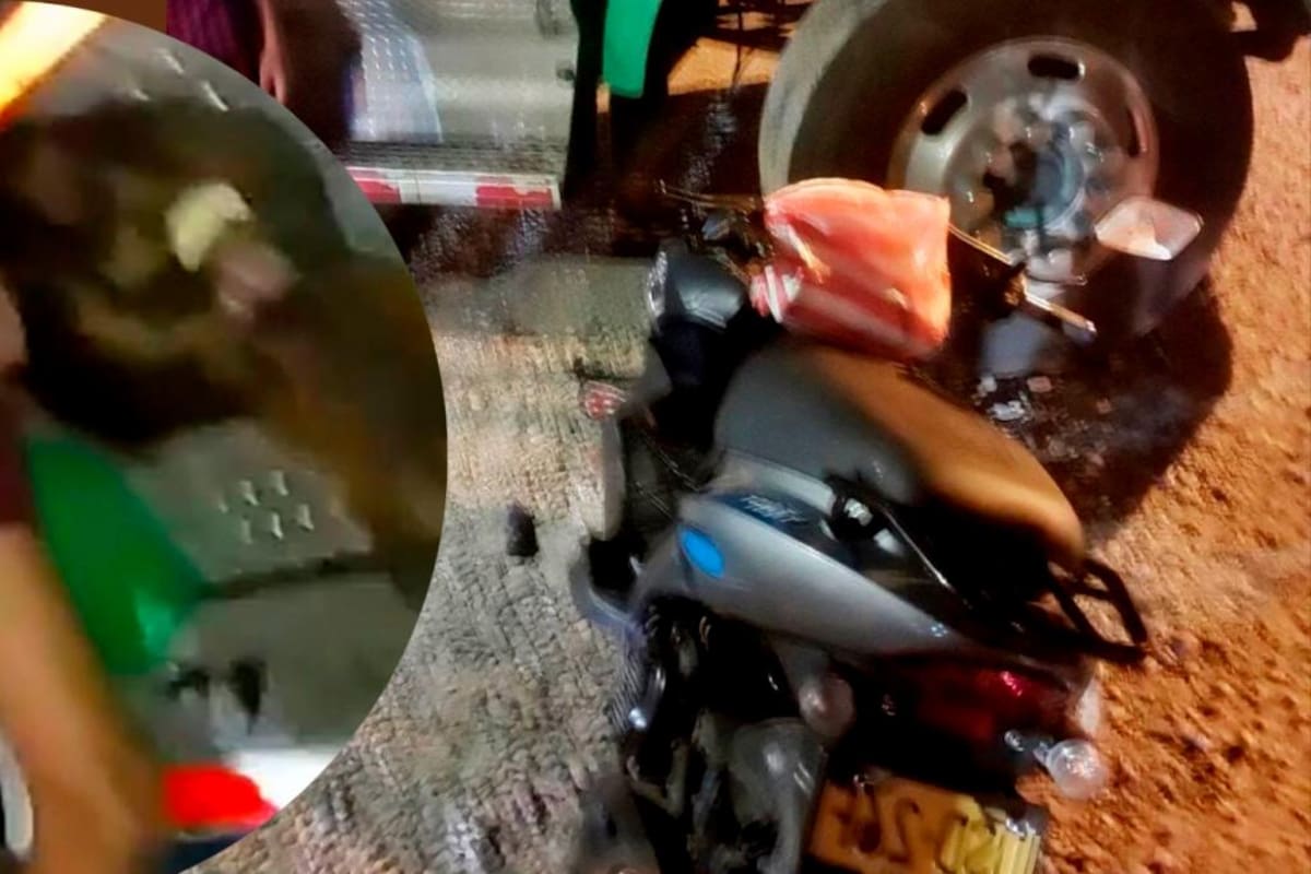 Video: Así fue el violento choque de una mujer en moto contra tractomula