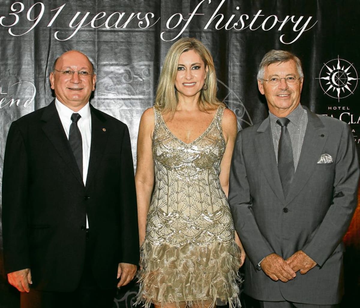 Nagi Naoufal, Carmen Otero de Millán y Richard Launay. Maruja Parra /El Universal/