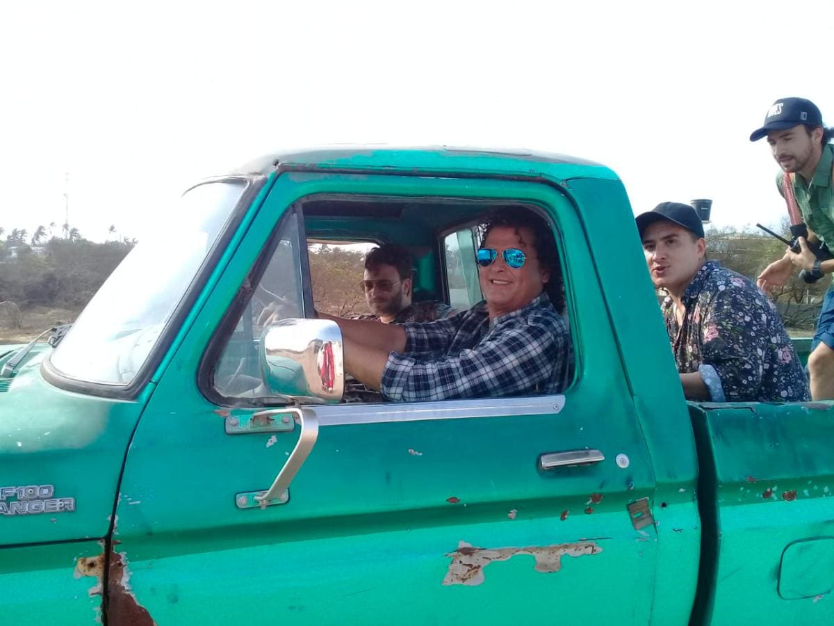Carlos Vives, durante el rodaje en Galerazamba.