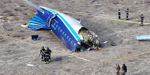 Esta es la hipótesis que manejan sobre trágico accidente del avión azerbaiyano